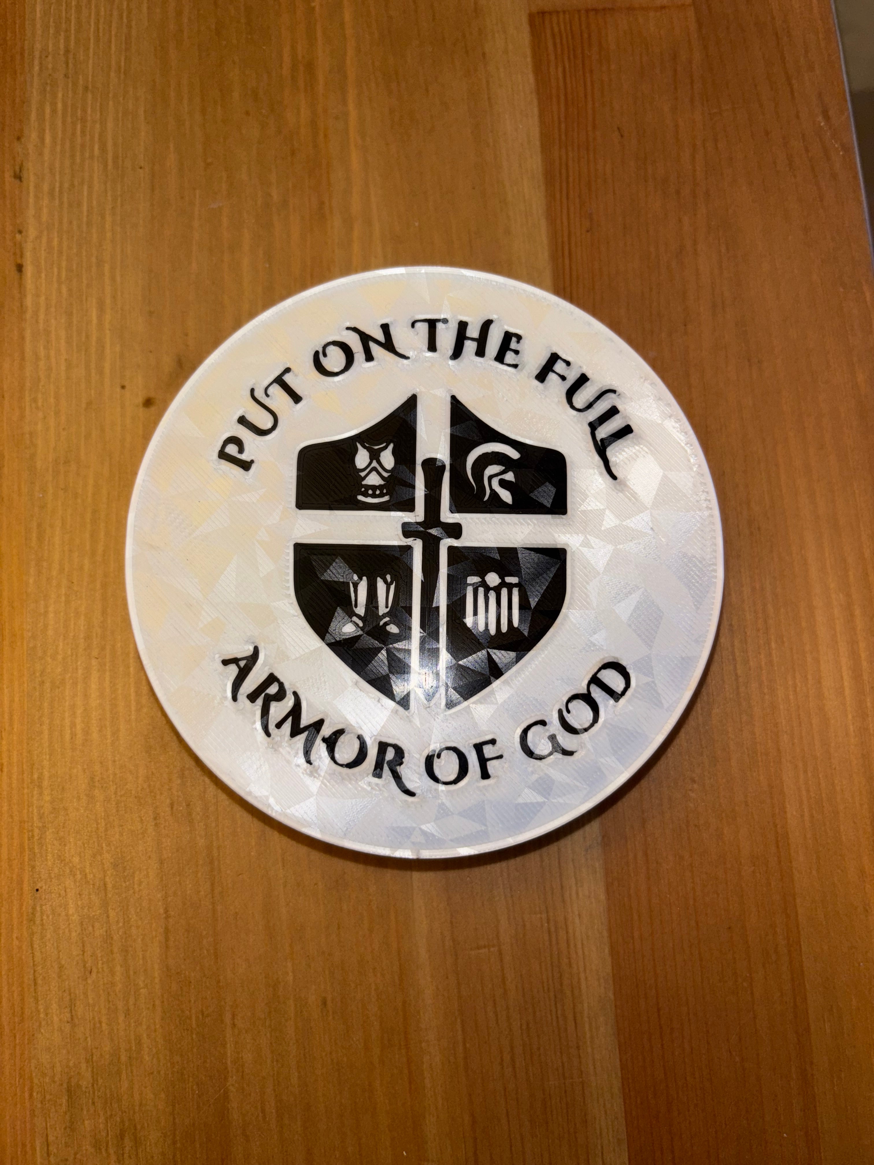 Ephesians 6:10-18 Armor of God Scripture Coaster – Christian Home Décor