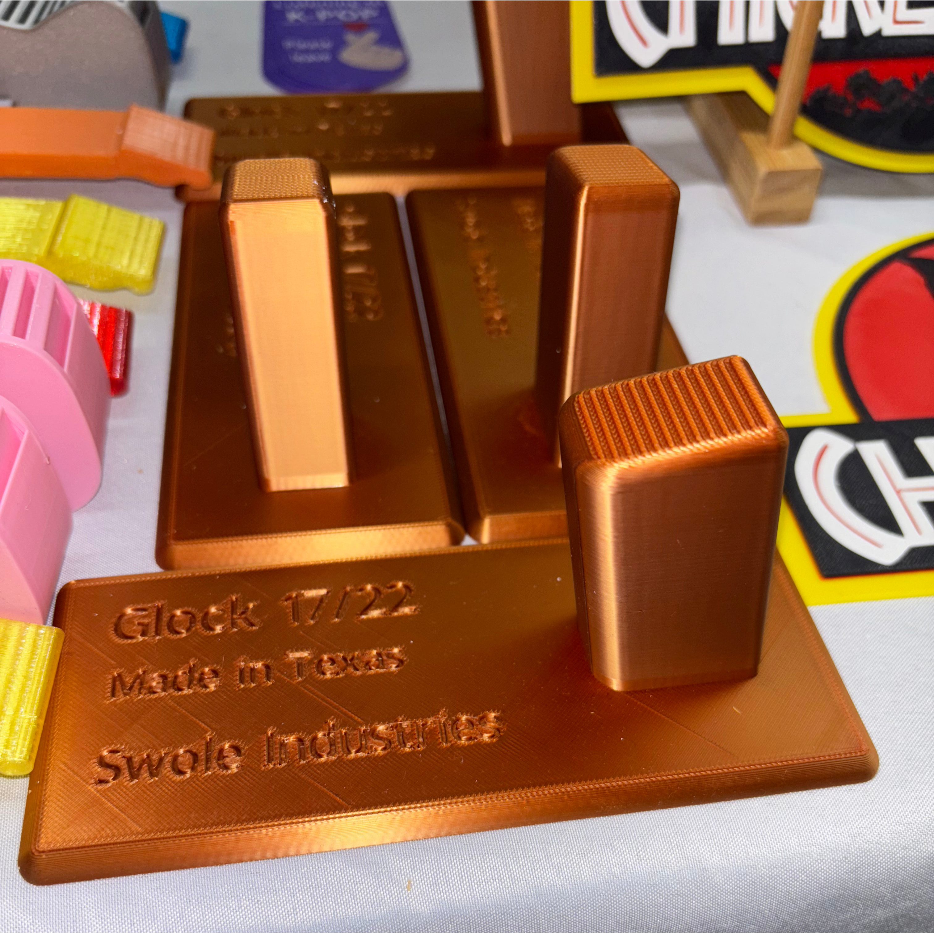 Glock Stand Display – 3D Printed Glock Holder for Safe Storage & Display