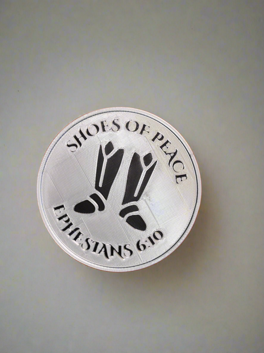 Ephesians 6:10-18 Armor of God Scripture Coaster – Christian Home Décor (Pack of 6)