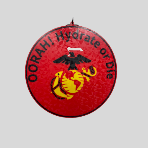"Oorah! Hydrate or Die" 3D Printed Sign- USMC Signs