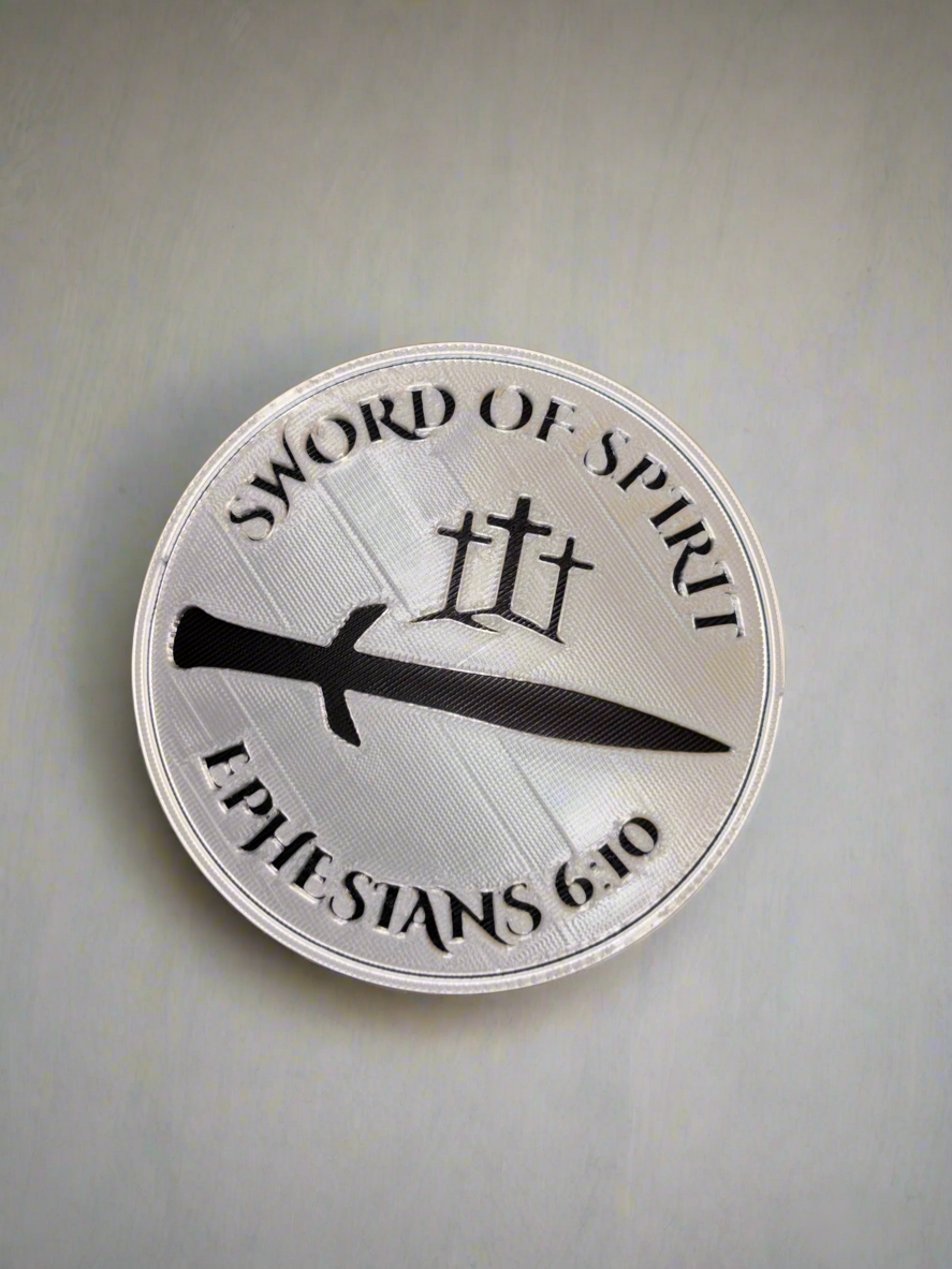 Ephesians 6:10-18 Armor of God Scripture Coaster – Christian Home Décor (Pack of 6)