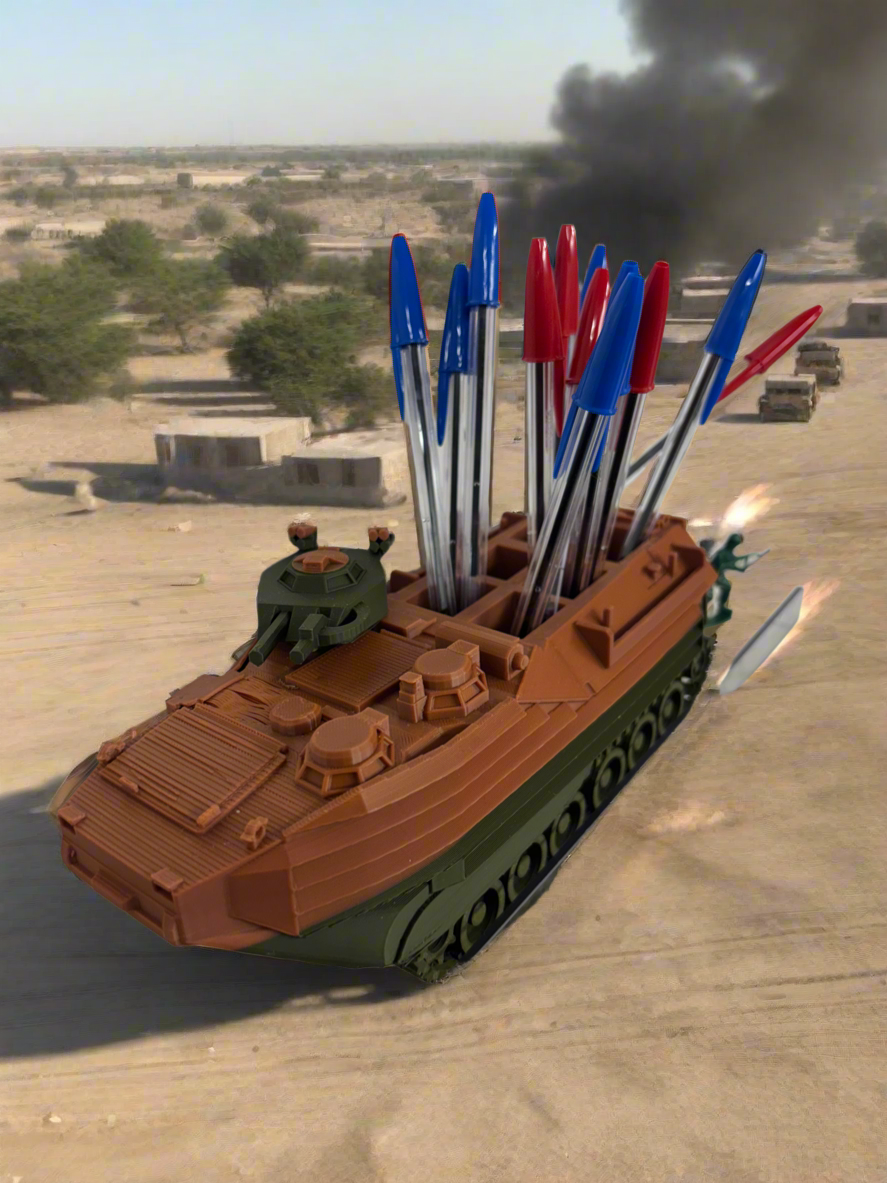 AAV Pencil Holder – Military Amphibious Vehicle 3D Printed Organizer