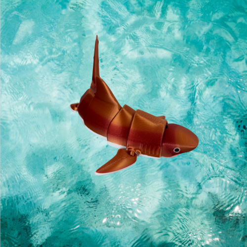 3D Printed Hammerhead/Tiger Shark Toy – Educational Marine Figurine