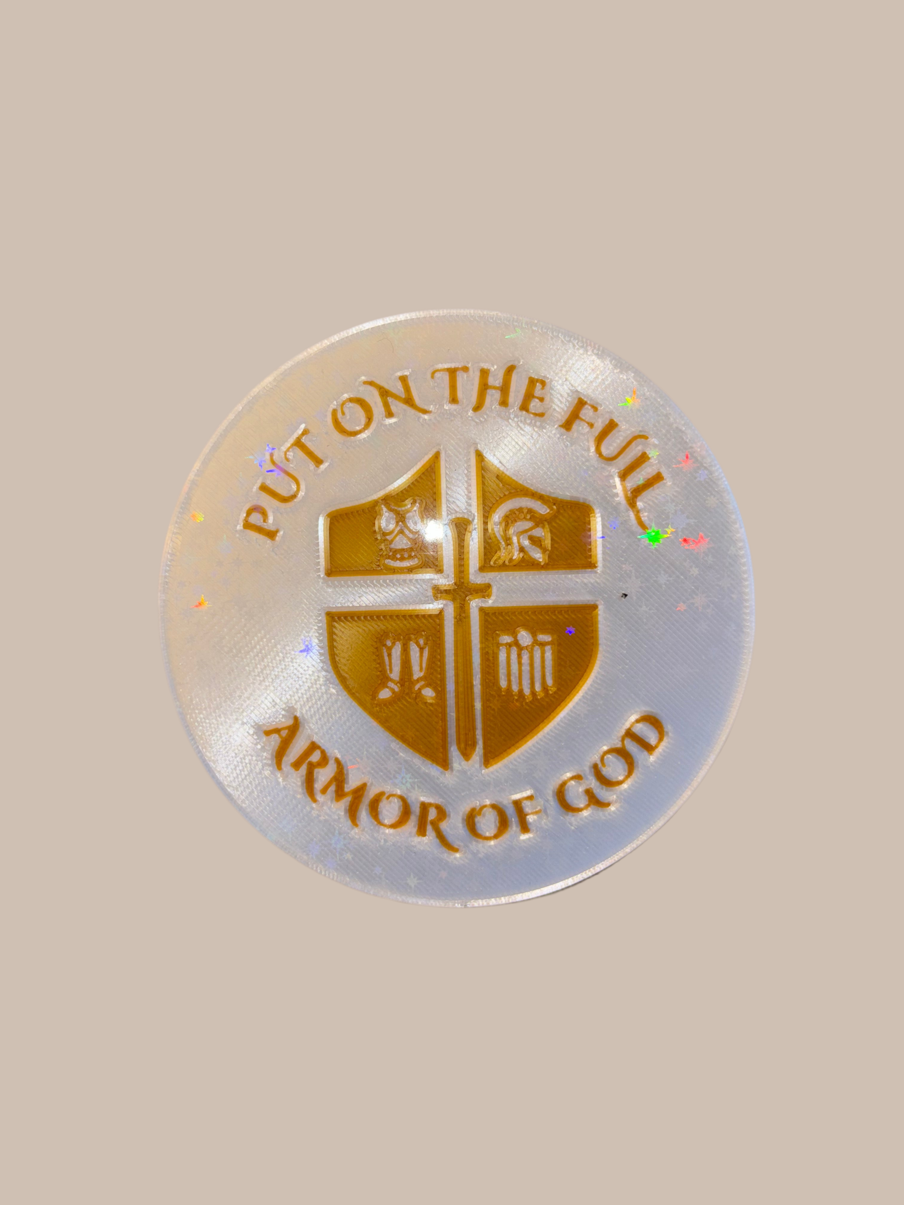 Ephesians 6:10-18 Armor of God Scripture Coaster – Christian Home Décor
