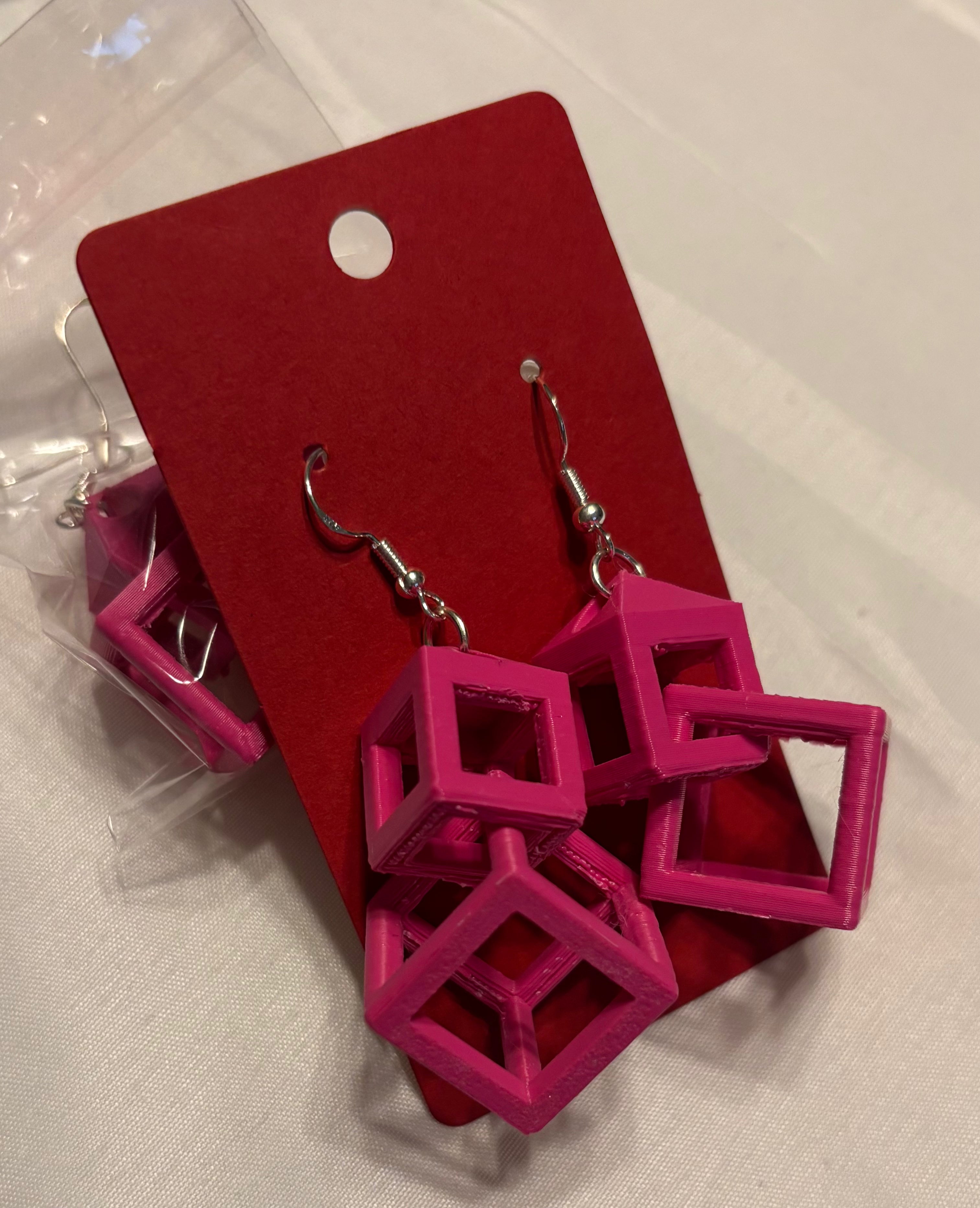 Swole Cubix 3D Printed Earrings