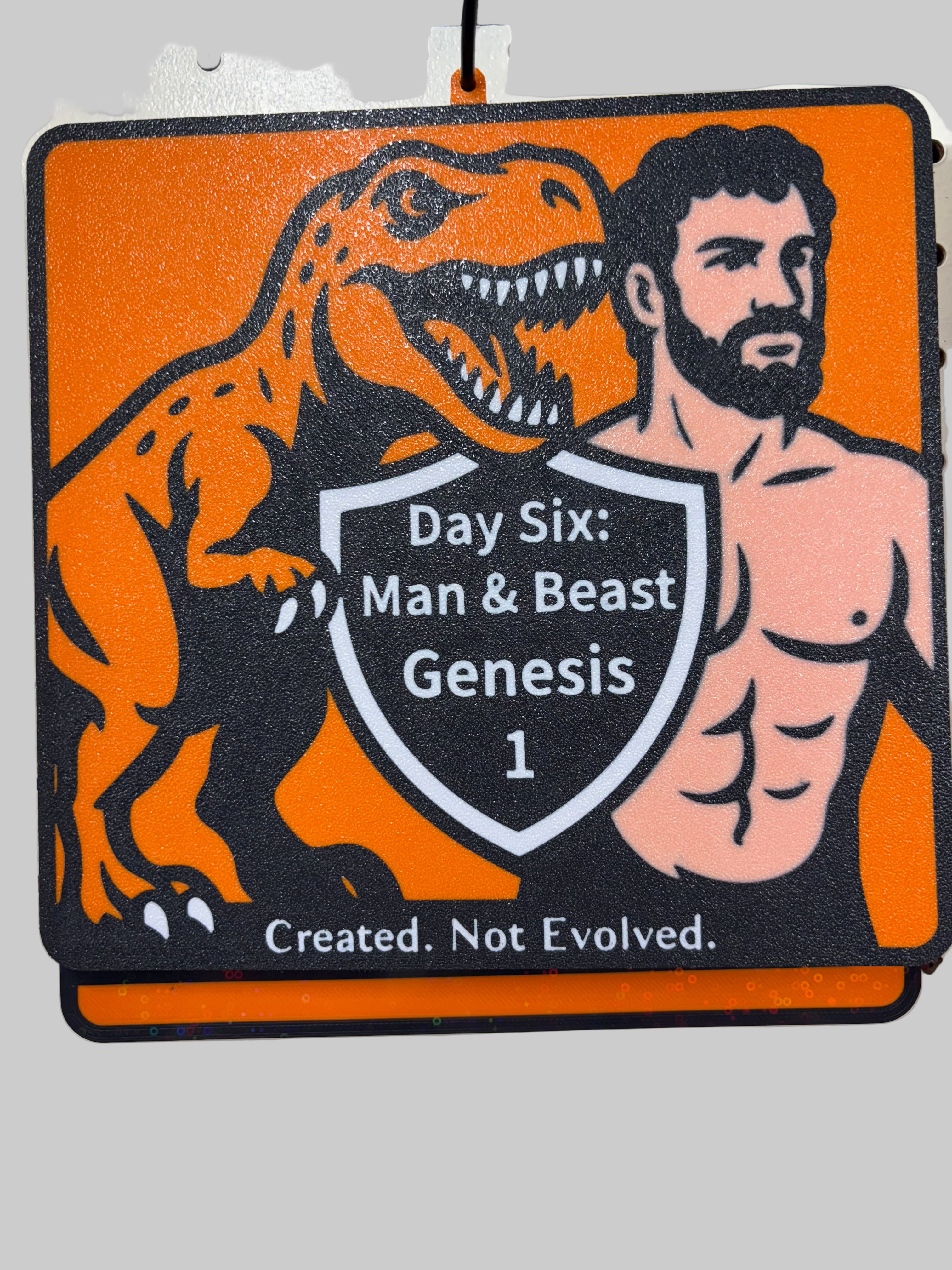 Creationist- UV Fade Proof- Christian Wall Art (3D Printed)