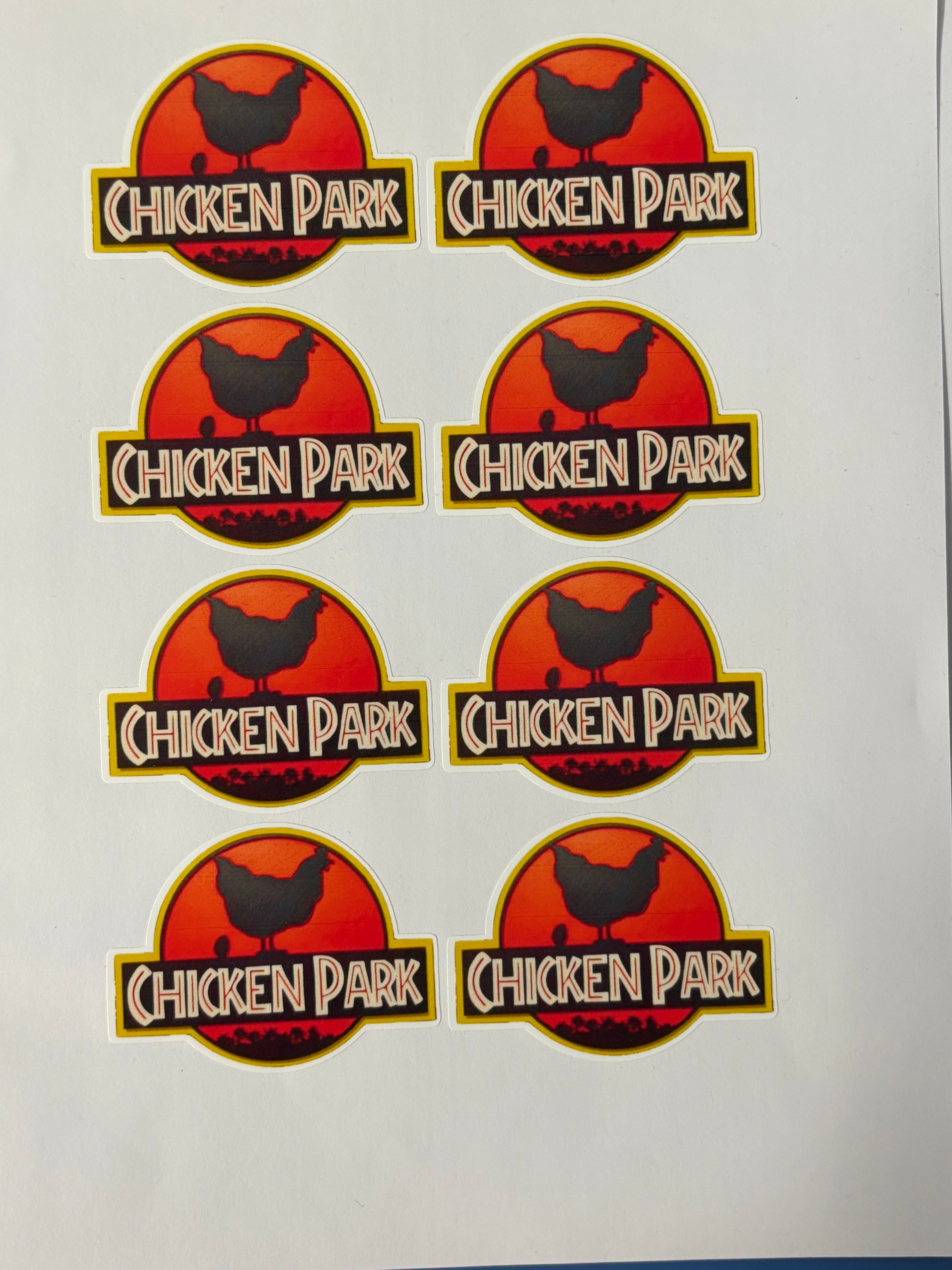 Chicken Park Stickers- Swole Industries