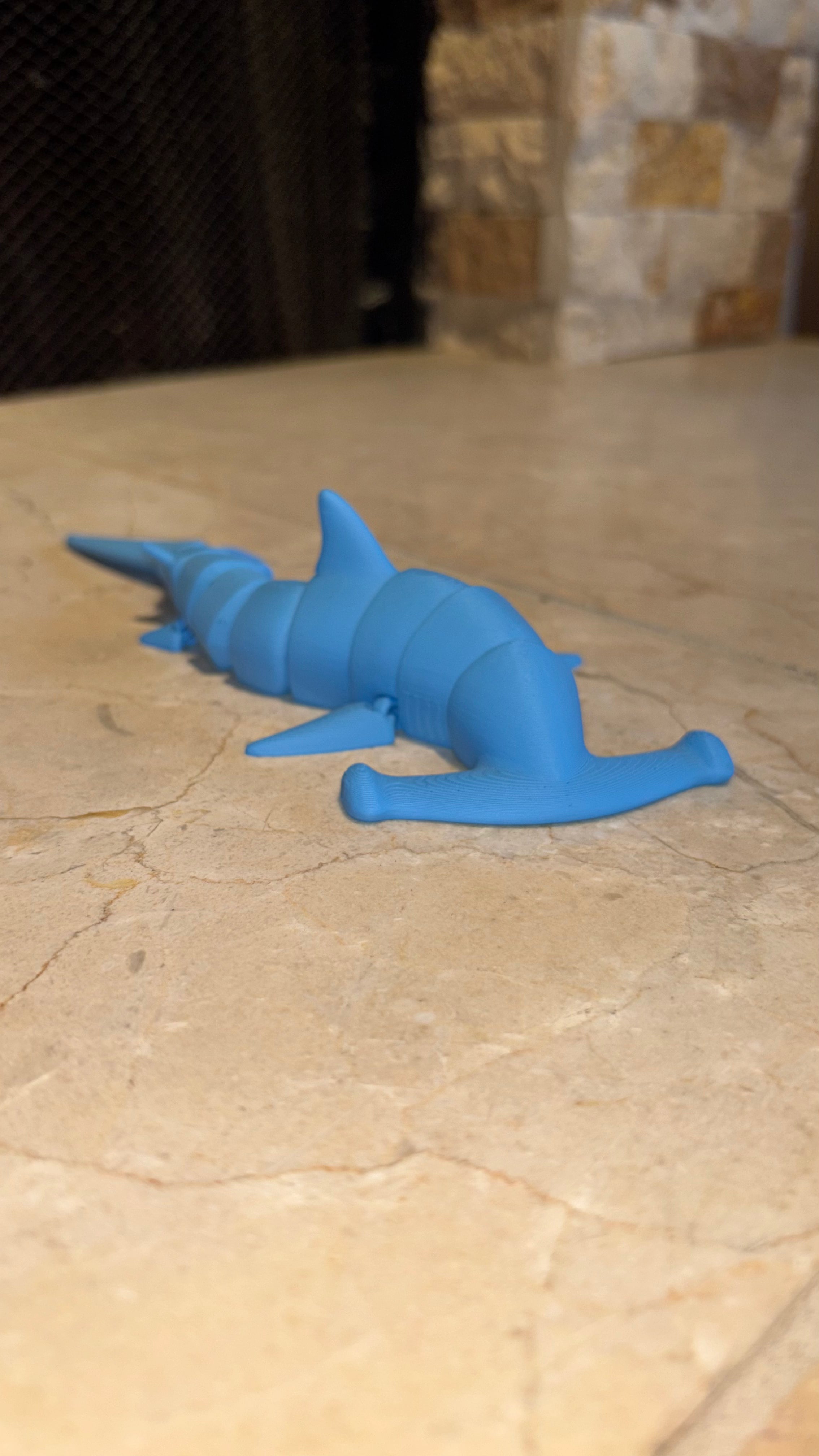 3D Printed Hammerhead/Tiger Shark Toy – Educational Marine Figurine