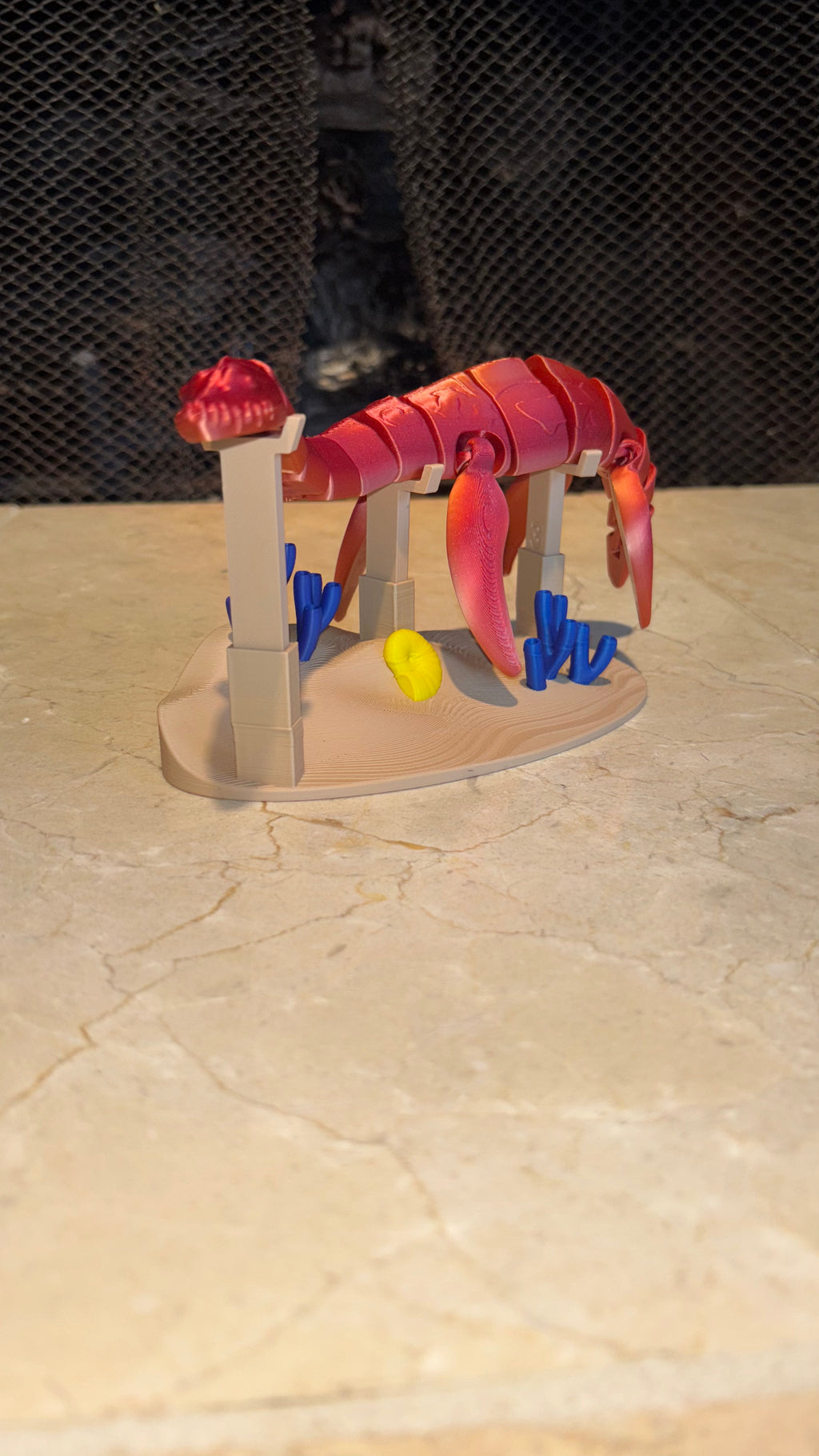 3D Printed Plesiosaurus Toy with Stand – Loch Ness Monster Dinosaur
