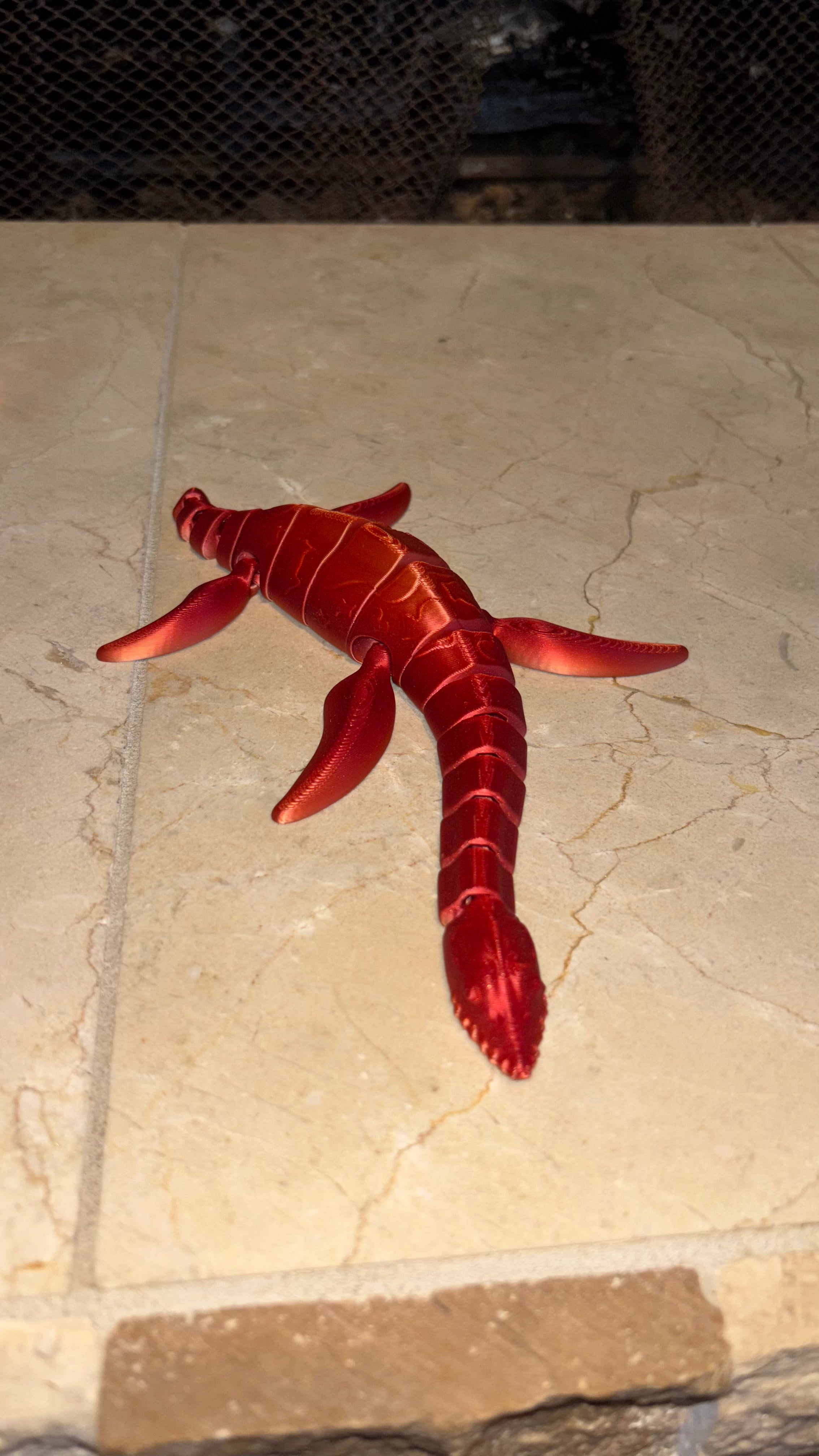 3D Printed Plesiosaurus Toy with Stand – Loch Ness Monster Dinosaur