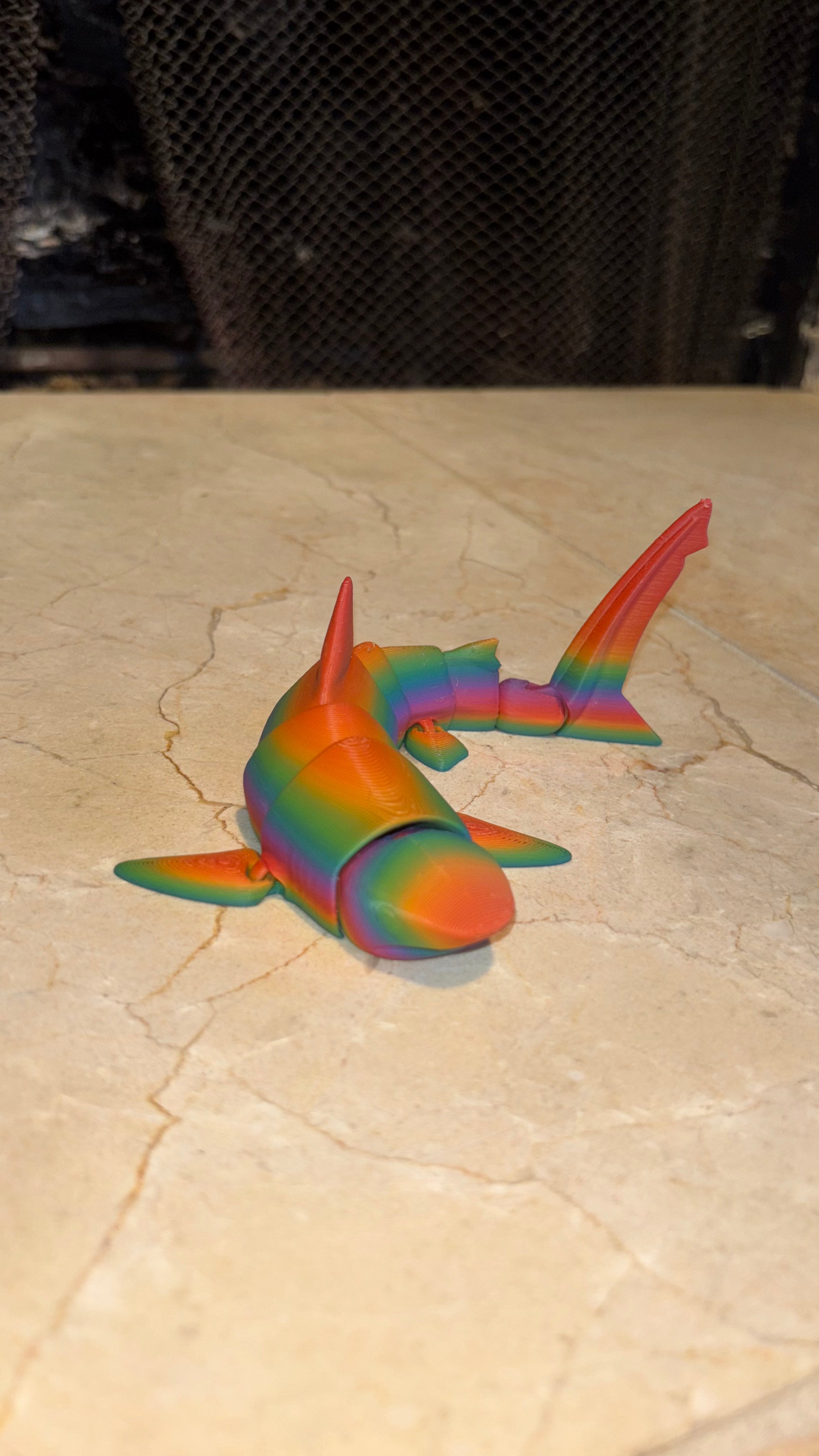 3D Printed Hammerhead/Tiger Shark Toy – Educational Marine Figurine