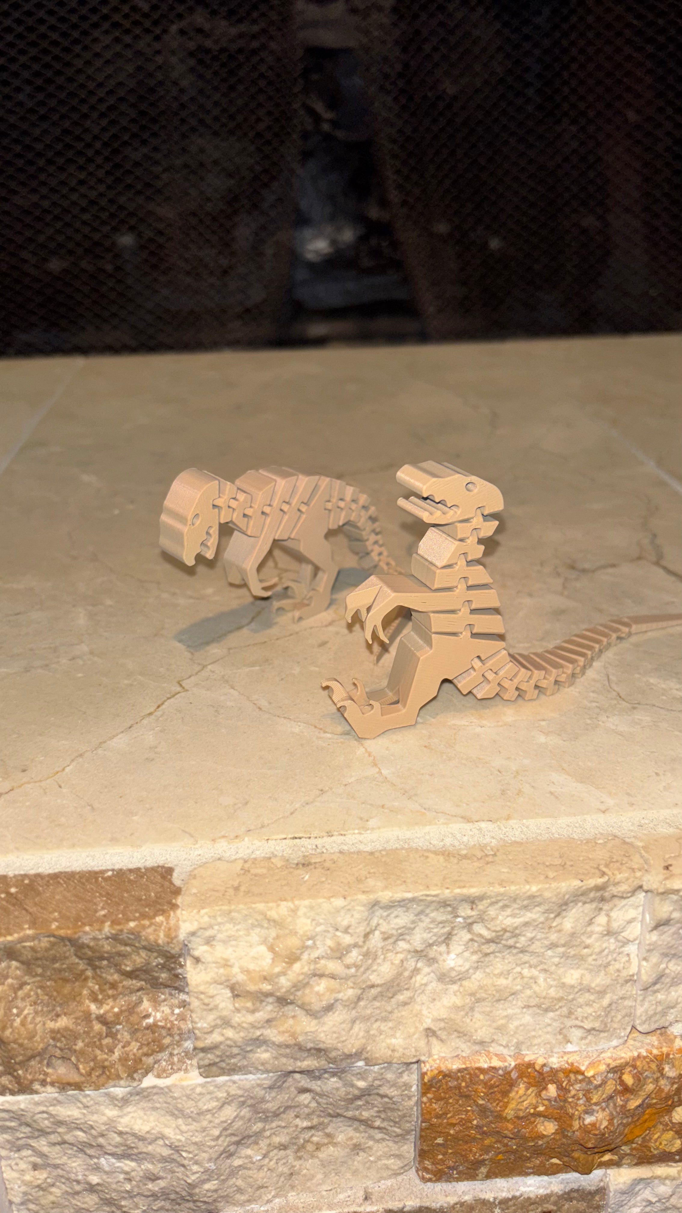 Flexible Velociraptor (Raptor) Dinosaur – 3D Printed Poseable Fidget Toy