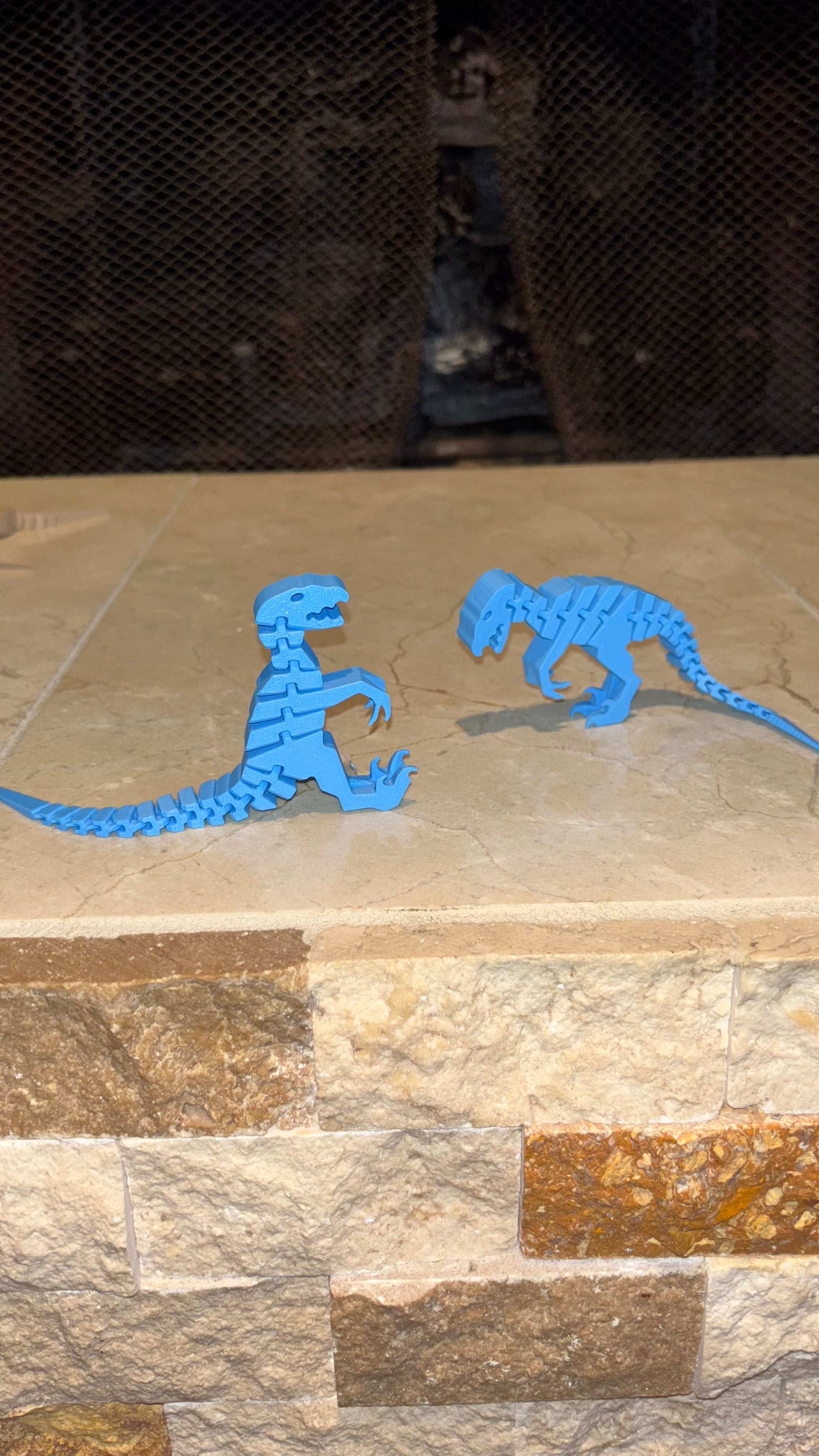 Flexible Velociraptor (Raptor) Dinosaur – 3D Printed Poseable Fidget Toy