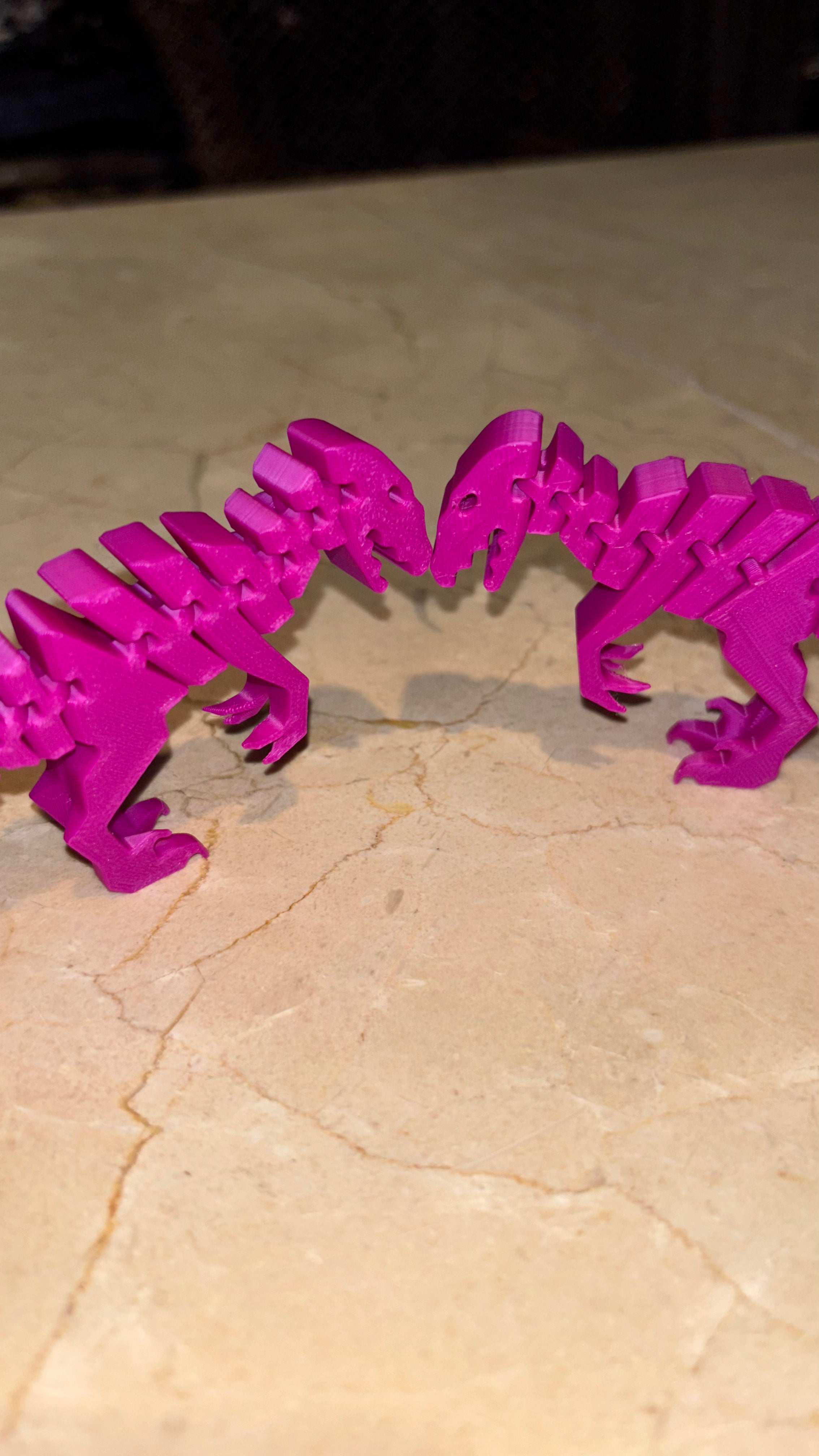 Flexible Velociraptor (Raptor) Dinosaur – 3D Printed Poseable Fidget Toy