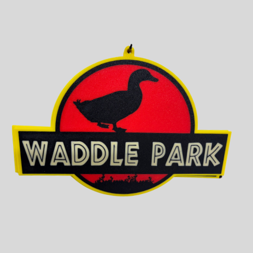 Waddle Park Duck sign UV Fade Proof!