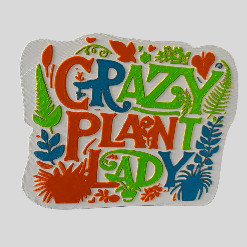 Crazy Plant Lady Sign – Funny Plant Lover Home Décor
