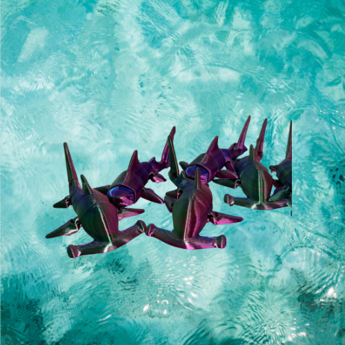 3D Printed Mini Shark Toy – Pocket-Sized Ocean Creature