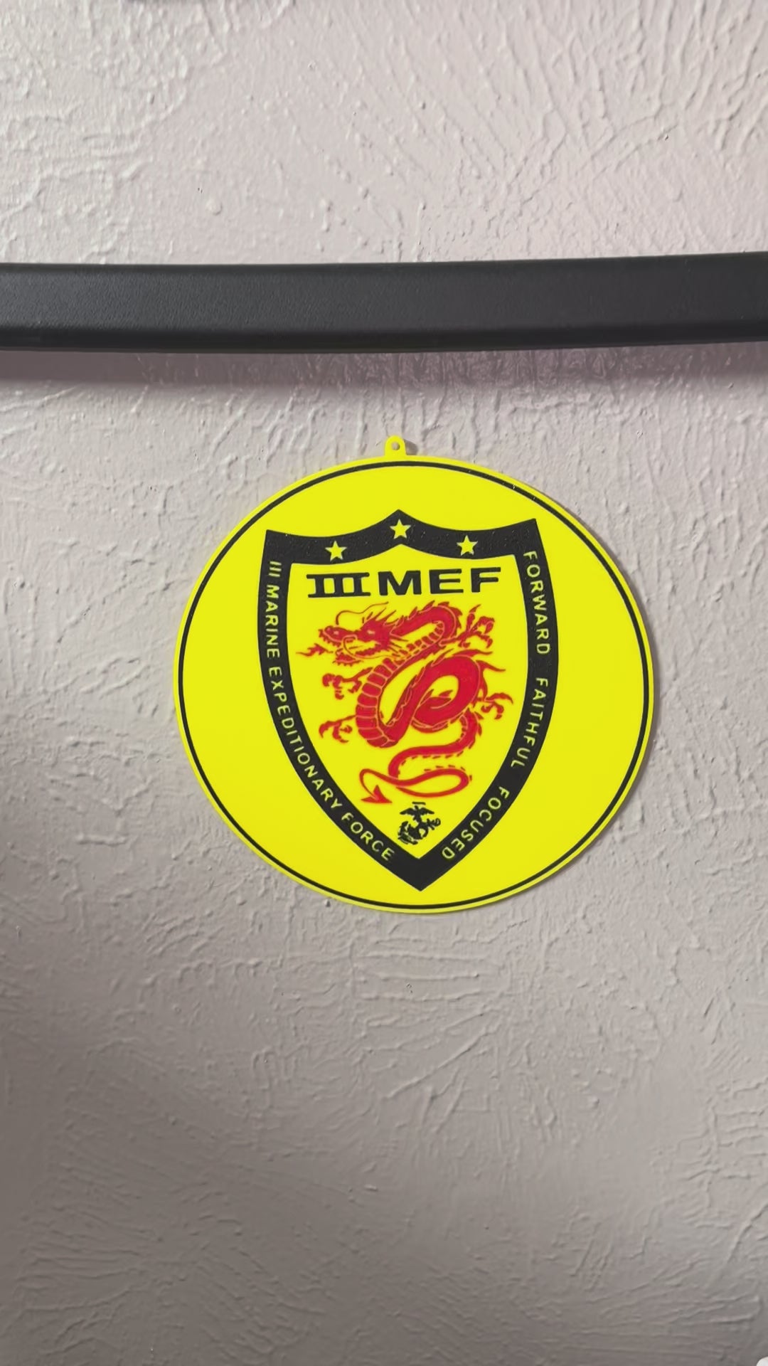 III MEF- 3D Printed Marine Corps Sign