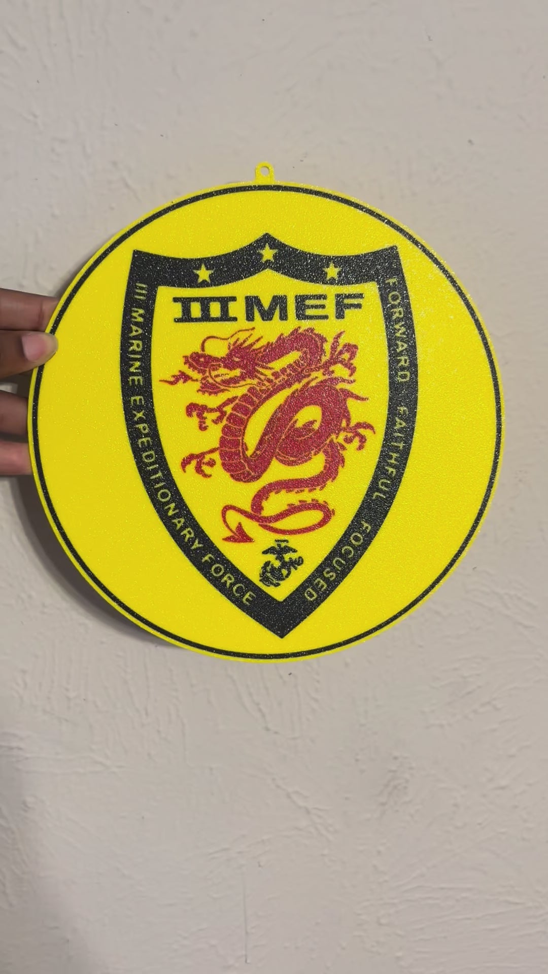 III MEF- 3D Printed Marine Corps Sign