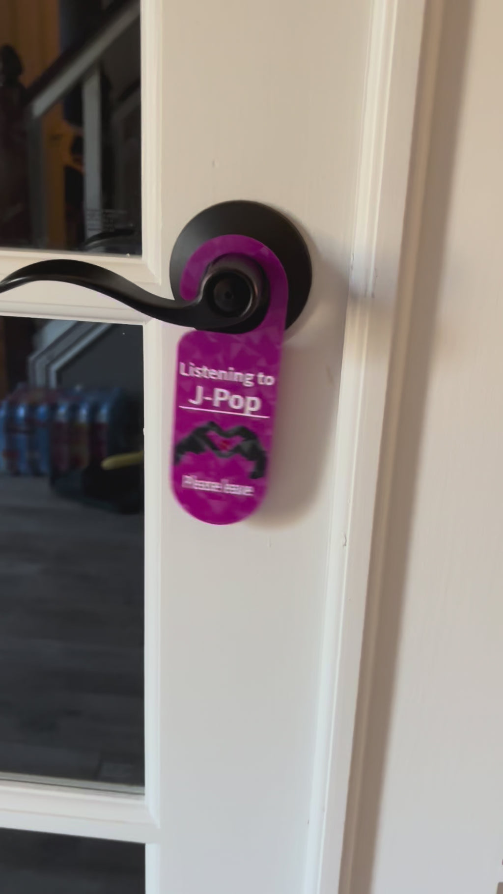 J- Pop - Do Not Disturb Door Hanger (3D Printed)