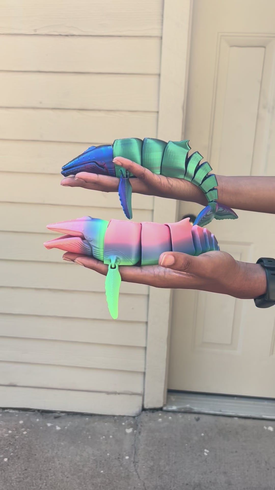 3D Printed Large Toy Whale – Ocean Animal Collectible
