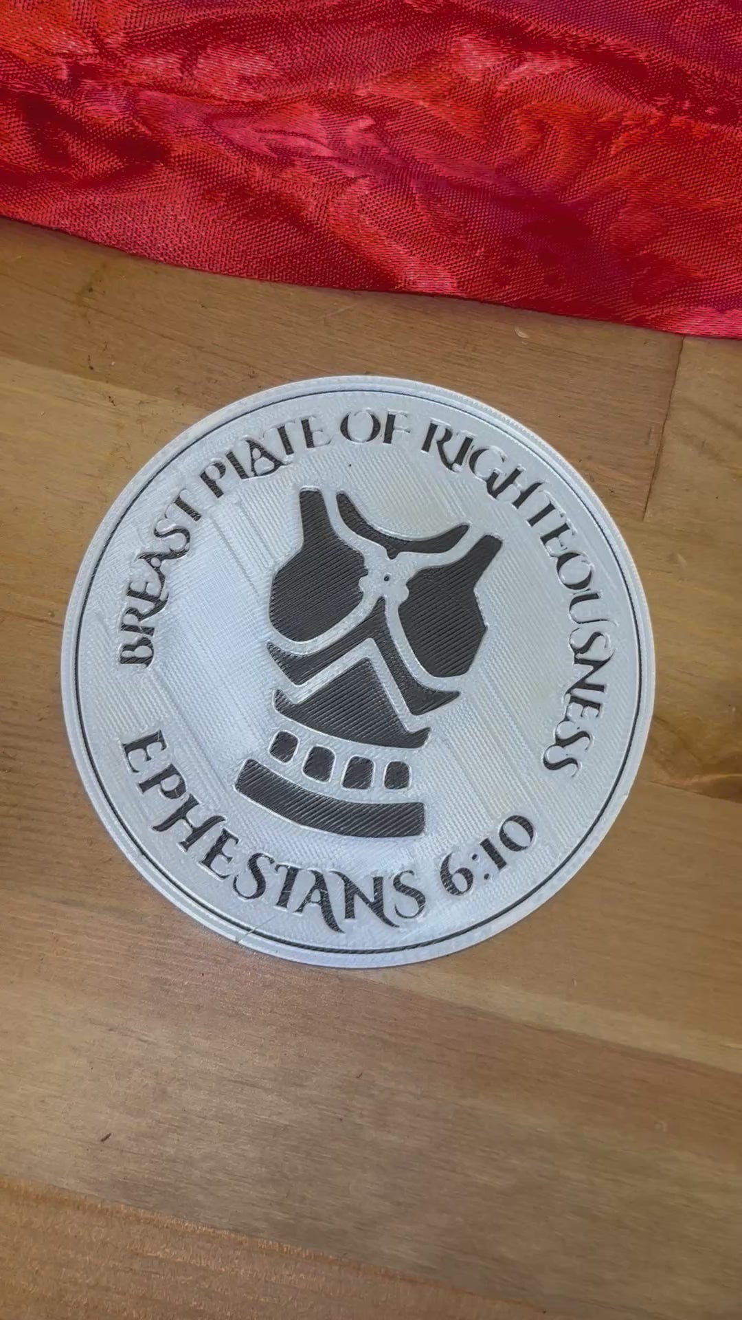 Ephesians 6:10-18 Armor of God Scripture Coaster – Christian Home Décor